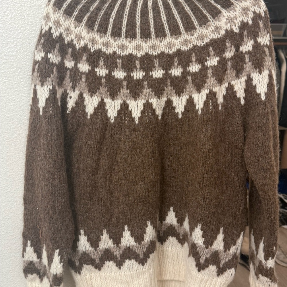 frame fair isle sweater women size M